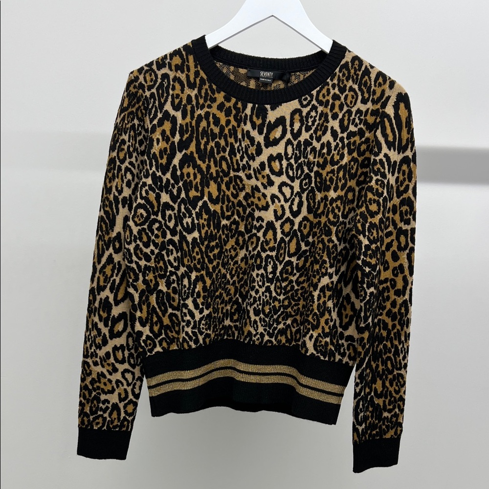 NWT Seventy Animal Print Sweater